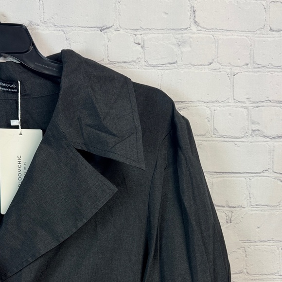 BloomChic Black Trench Coat Blazer Plus Size 2X - Picture 3 of 7